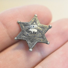 Antique Deputy Sheriff Los Angeles County Pin Screw Back