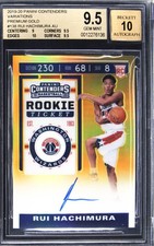 2019-20 CONTENDERS VARIATION PREMIUM GOLD RUI HACHIMURA BGS 9.5