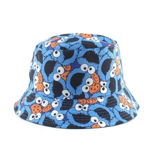 Unisex Cookie Monster Adult/Girls/Boys 100% Cotton Reversible Bucket Hat,