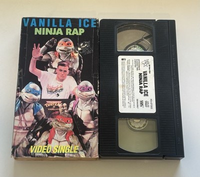 Teenage Mutant Ninja Turtles Vanilla Ice Ninja Rap VHS Single secret of the ooze