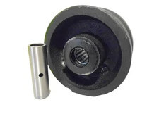 4" x 2" V-Groove 7/8" Iron Steel Caster Wheel 600lbs