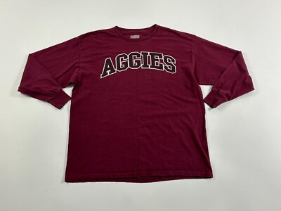 Section 101 Majestic Texas A&M Aggies Shirt Mens XL NCAA Crew Neck Long Sleeve
