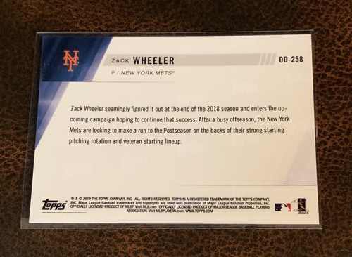 2019 TOPPS NOW #OD-258 ZACK WHEELER ROAD TO OPENING DAY - NEW YORK METS - Bild 2 von 2