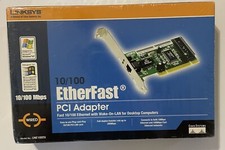 Linksys 10/100 EtherFast PCI Adapter Ethernet Lan Card Desktop Computer V5.1 NOS