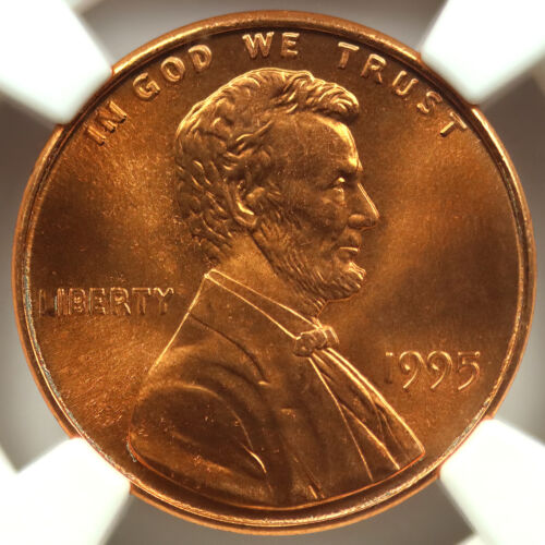 1995 DDO 1c Doubled Die Obverse Lincoln Cent NGC MS69RD - Foto 3 di 4