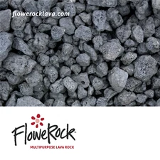Flowerock Black Lava Rock 3/4" - 1 1/2"
