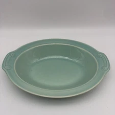 Vintage Taylor Smith Taylor LuRay Pastel Surf Green Oval Vegetable Bowl 10 1/8”