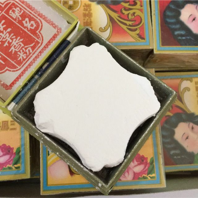 4 BOX SAM FONG Vintage Box Chinese Press Powder Traditional
