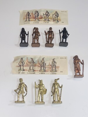 KINDER SURPRISE Metal Indians Cap Jack Cut Nose Chats Crow Scame Sitting Bull