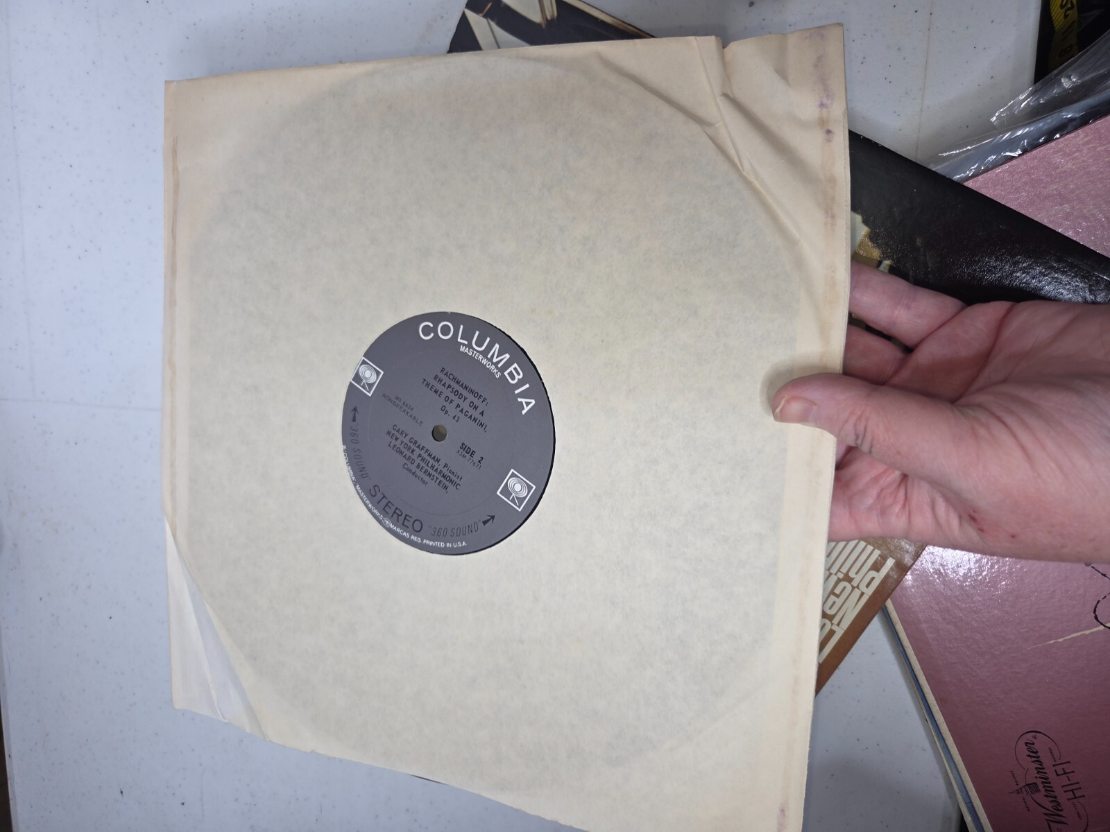 Gary Graffman Leonard Bernstein NY Philharmonic Rachmaninoff Second Piano Vinyl thumbnail 7