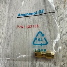 Amphenol RF 132168 SMA Plug to SMA Plug Adapter 50 Ohm Straight Connector Male