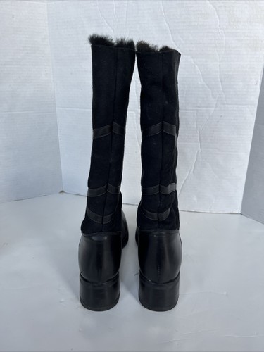 Botas para mujer La Canadienne épicas de cuero negro y gamuza forradas de piel sintética talla 7,5 - Imagen 4 de 9