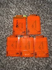 Lot of 5 - Nerf Dart Gun 6 Round Ammo Magazine Clip N-Strike Elite Clear Orange