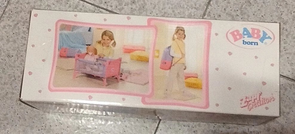Baby Born Cuna Plegable Año 2005 Zapf Creation. Nuevo En Caja