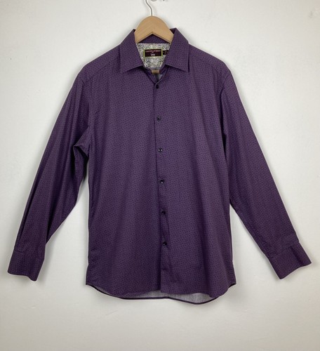 M\u0026S Mens Long Sleeved Cotton Shirt Size 