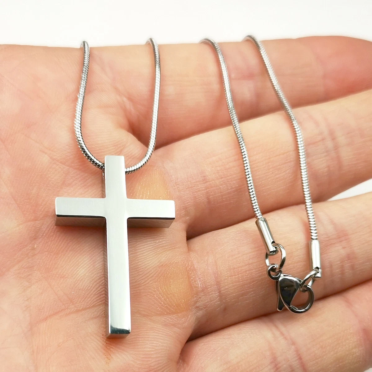 Snake deals cross necklace
