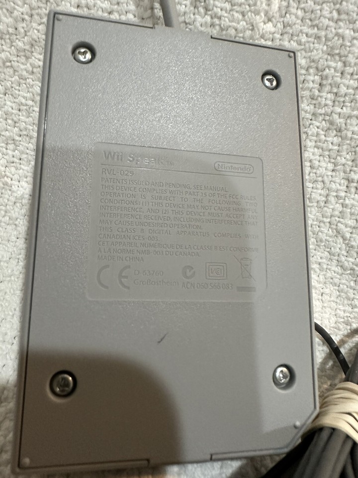OEM Nintendo Wii Speak Microphone RVL029 RVL029 *** eBay