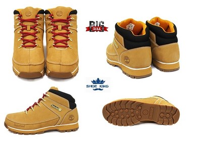 TIMBERLAND MENS EURO SPRINT FABRIC MID HIKER A2GKS WHEAT NUBUCK W RED ALL  SIZES | eBay