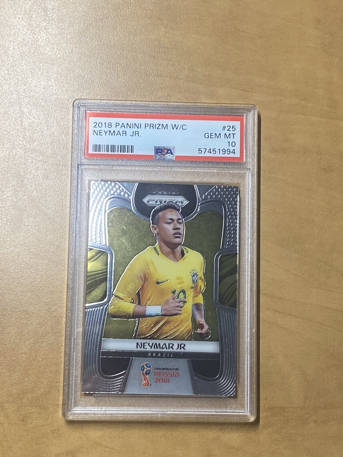 2018 Panini Prizm W/C Neymar Jr. #25 PSA 10