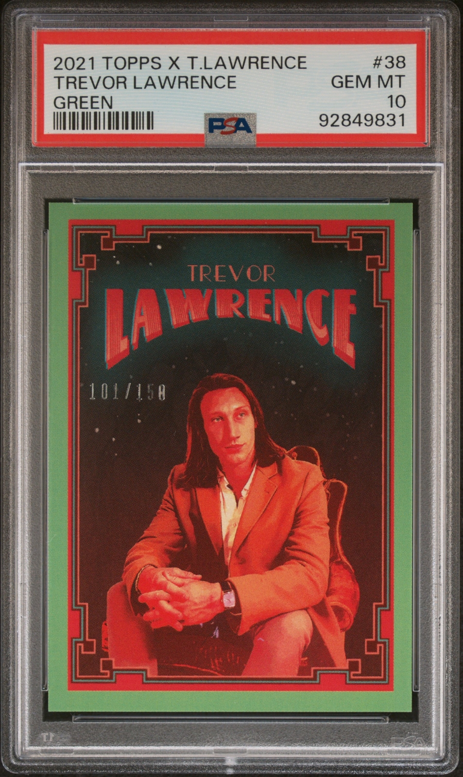 Trevor Lawrence Topps X Trevor Lawrence #38 Green