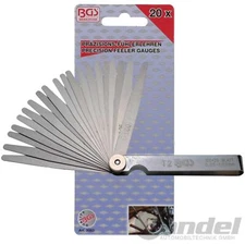 BGS PRÄZISIONS-FÜHLERLEHREN VENTILSPIEL VENTIL-MESS-LEHRE 0,05 mm 20 Blatt