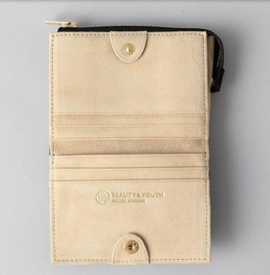 PORTER DOUBLE FOLDING WALLET Black Leather material Mens new