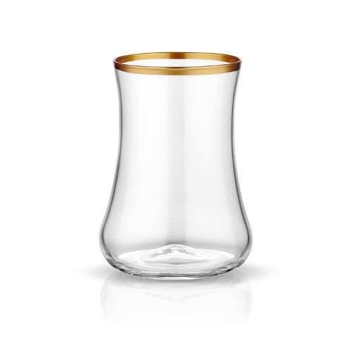 Teeglas mit Goldrand 6er Set / 165ml - Bild 1 von 1