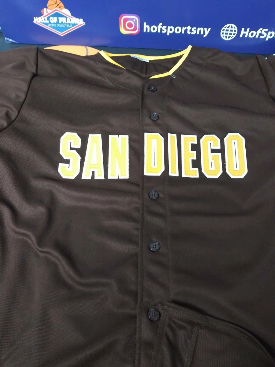 Fernando Tatis Jr. Signed Custom Brown Slam Diego Baseball Jersey