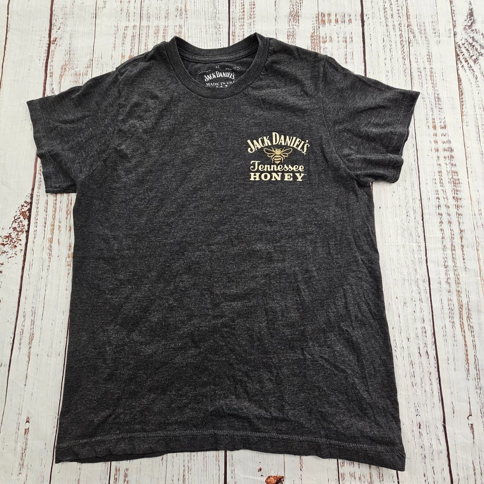 Camiseta ajustada Jack Daniels Tennessee gris miel manga corta para mujer XL Foto 2 de 4