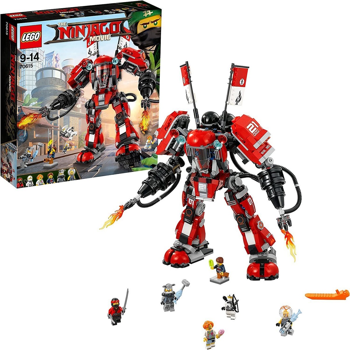 LEGO Ninjago Kai's Fire Mecha 70615 673419248419|