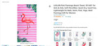 Pink Flamingo Beach Towel for Girls Kids Microfiber Thin Soft Bath Swim Pool .