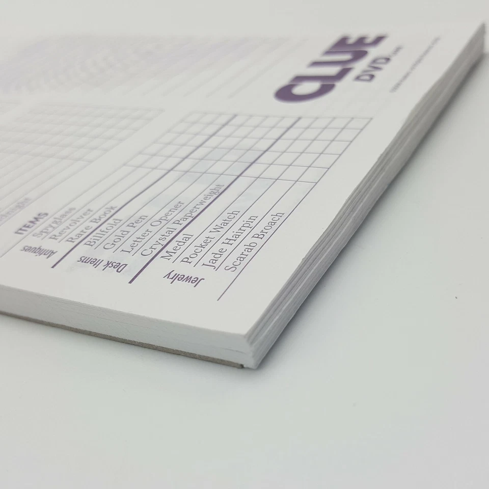 Clue DVD 60 Double Sided Score Pad Sheets Replacement Game Part 2006 - Image 4 of 4