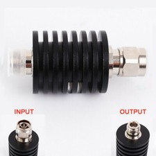 50W N Male Female RF Fixed Attenuator DC-3GHz 50ohm 6db 10db 15db 20db 30db 40db
