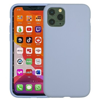 Liquid Silicone Gel Rubber Shockproof Case for iPhone 11 6.1'' LIGHT PURPLE