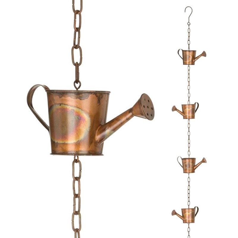 Vintage Watering Pot Rain Chains for Downspouts, Copper Bell Rain Chain for1459 eBay
