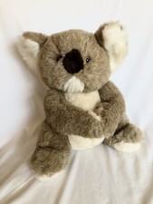 Vintage 13" Russ Berrie Aussie Furry Plush Koala Bear 770 Realistic Stuffed