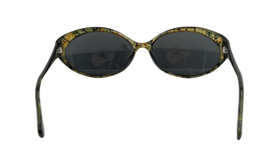 Gafas de sol vintage Viennaline 1629 50 verde amarillo ovaladas Yugoslavia ¡con lentes nuevas! Foto 4 de 4