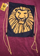 The Lion King Broadway VIP Drawstring Cinch Bag - NWT Tote Backpack - Disney