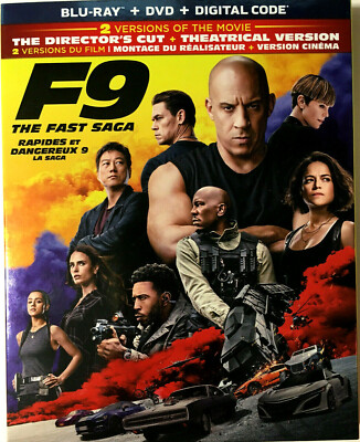 F9 The Fast Saga (Blu-ray / DVD 2021) with Van Diesel, Michelle Rodriguez ...