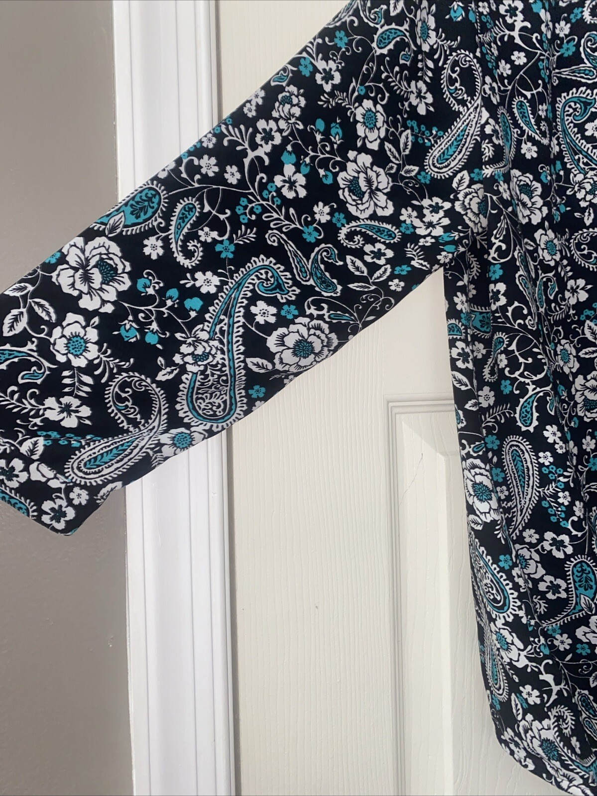 Talbots Womens Floral Pattern Button Up Top Blous… - image 4