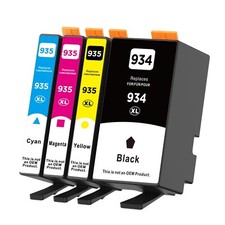4 Pack Premium 934XL 935XL Ink Cartridge for HP Officejet Pro6230/6830/6835/6812