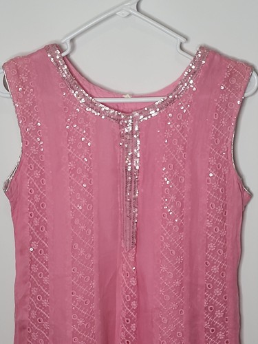 Abito pakistano rosa e argento (piccolo?) (1-9) - Foto 2 di 4
