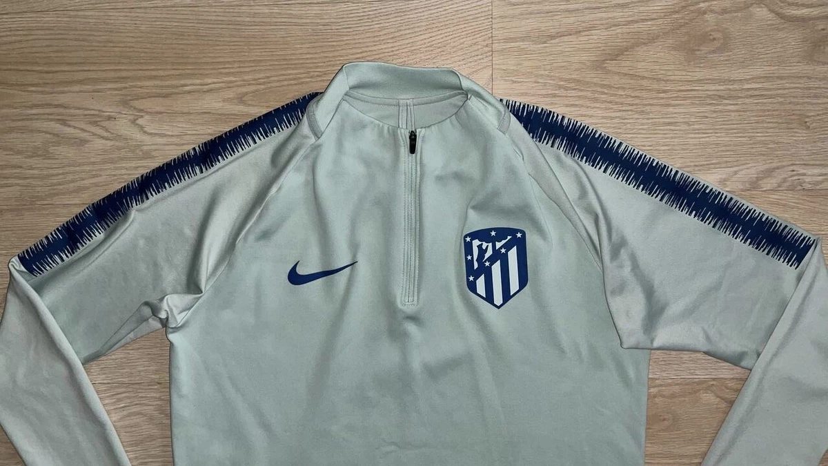 ATLETICO MADRID NIKE 2018/2019 FOOTBALL TRAINING TOP SIZE “M” 913999-357 | eBay