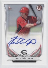 2014 Bowman Retail Prospect Auto Kyle Waldrop #PA-KW Auto 1b7
