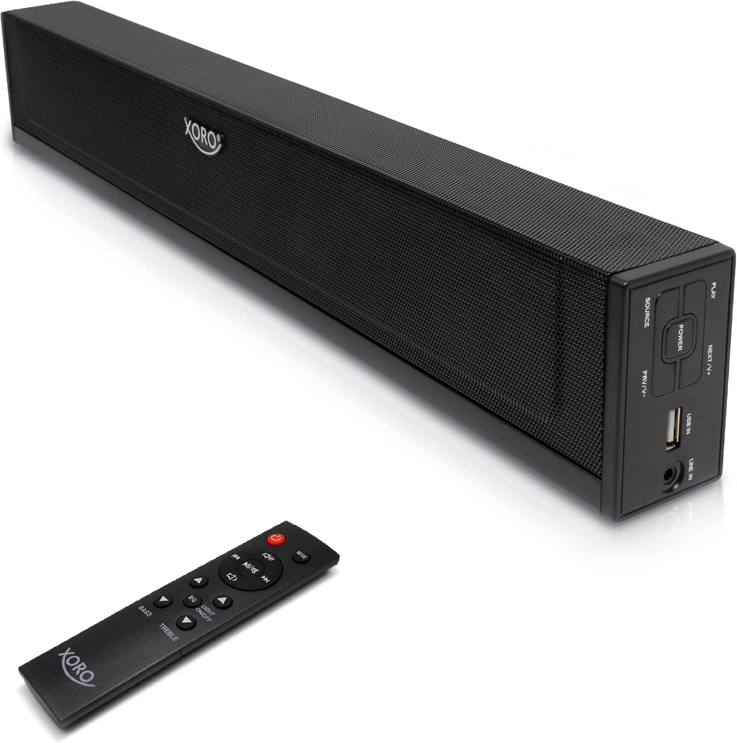 XORO HSB 50 V2 Soundbar 2.0 25W | Bluetooth 5.0 USB Ottico Coassiale