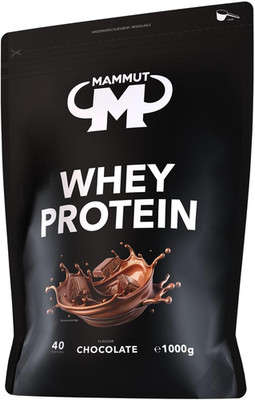 Mammut Nutrition Whey Protein Pulver Chocolate   1Kg   27G Protein Pro Portion  