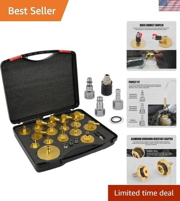 Professional 20PCS Brake Pressure Bleeding Set - Compatible with Major Brands
