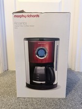 Morphy Richards Filter Coffee Machine 6 Settings Red Model 47094