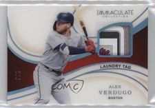 2020 Panini Immaculate Materials Laundry Tag 2/5 Alex Verdugo #M-AV Patch 2h5
