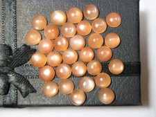 AAA Natural Peach Moonstone Cabochon Round Shape Loose Gemstone